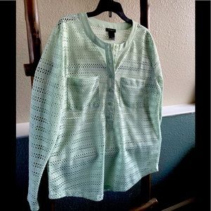 Ann Taylor Loft Mesh Top